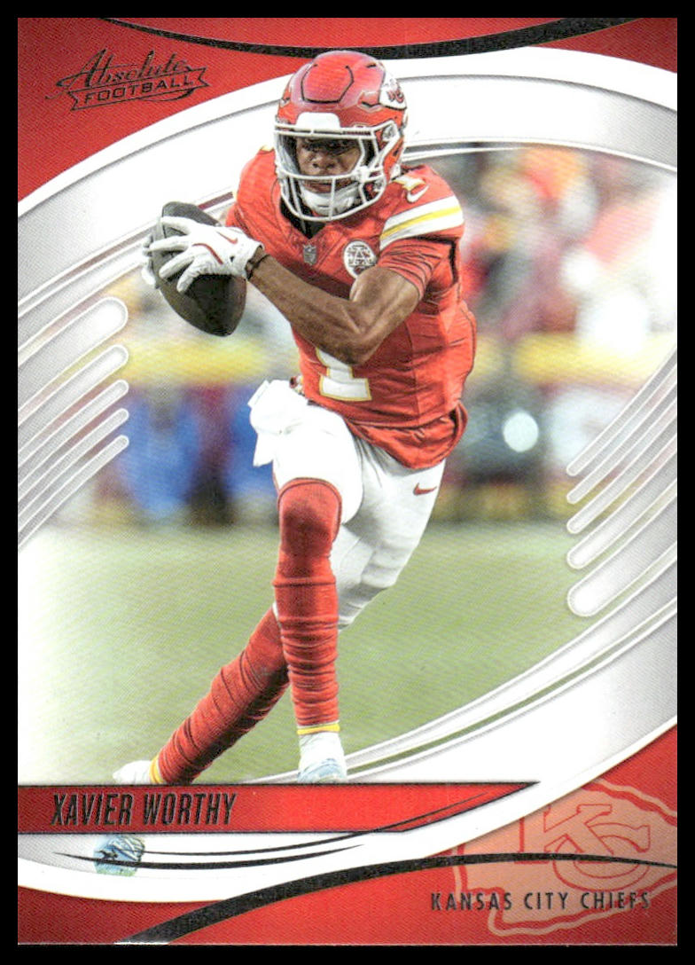 2025 Panini Absolute #13 Xavier Worthy Green