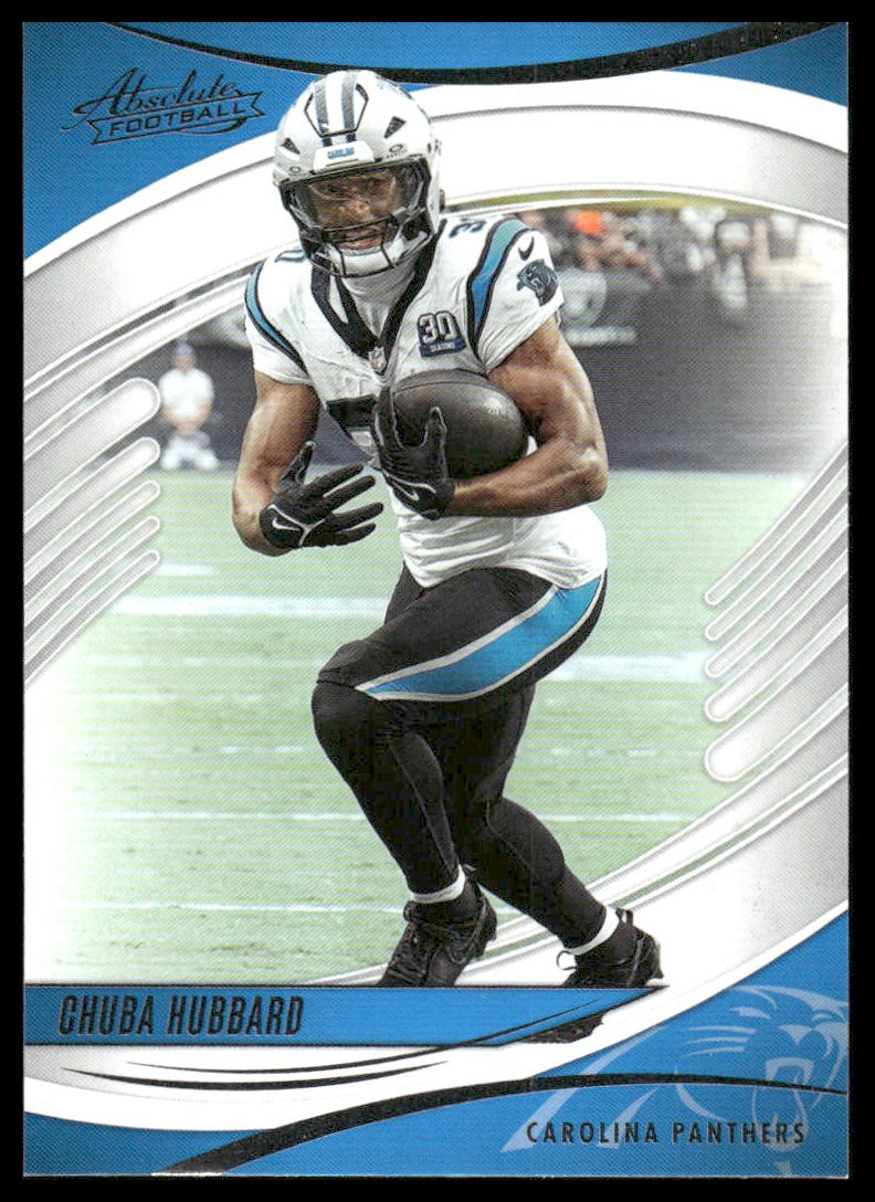 2025 Panini Absolute #15 Chuba Hubbard Purple