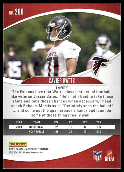 2025 Panini Absolute Countdown Calendar #200 Xavier Watts