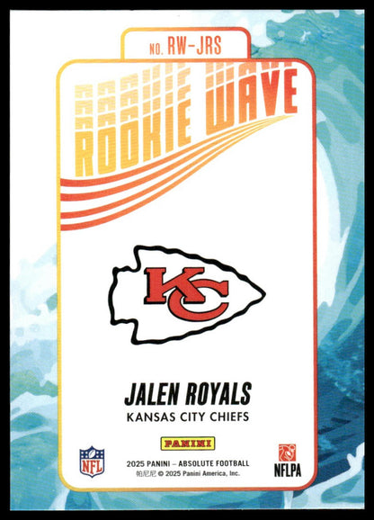 2025 Panini Absolute #RW-JRS Jalen Royals Rookie Wave