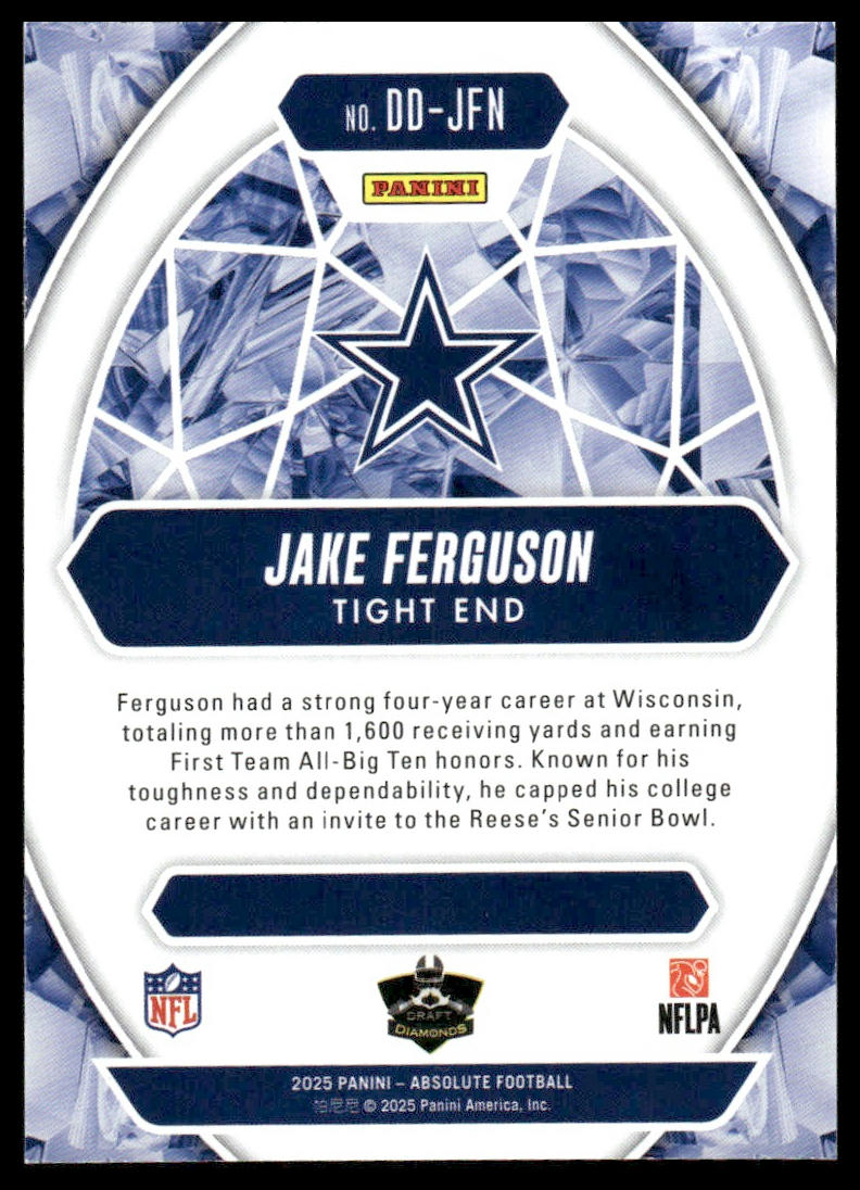 2025 Panini Absolute #DD-JFN Jake Ferguson Draft Diamonds