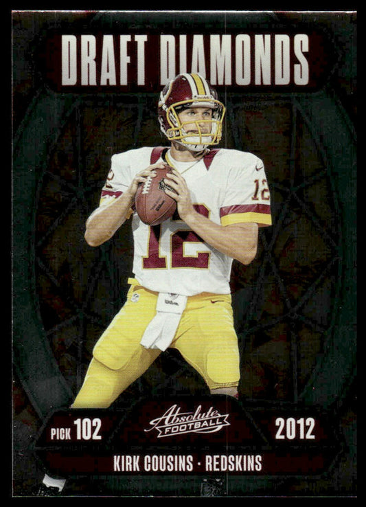 2025 Panini Absolute #DD-NCS Kirk Cousins Draft Diamonds