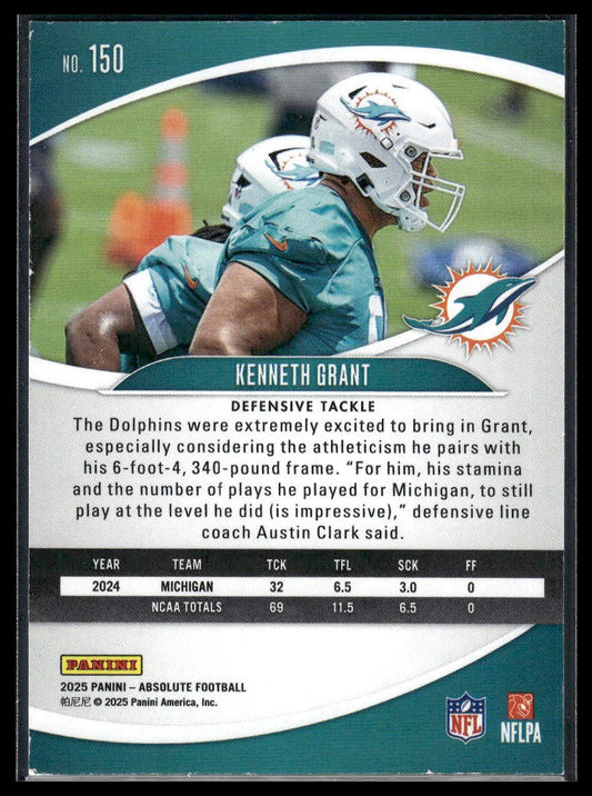2025 Panini Absolute #150 Kenneth Grant Retail