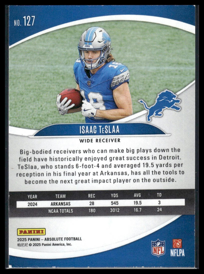 2025 Panini Absolute #127 Isaac TeSlaa Blue