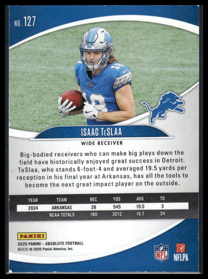 2025 Panini Absolute #127 Isaac TeSlaa Blue