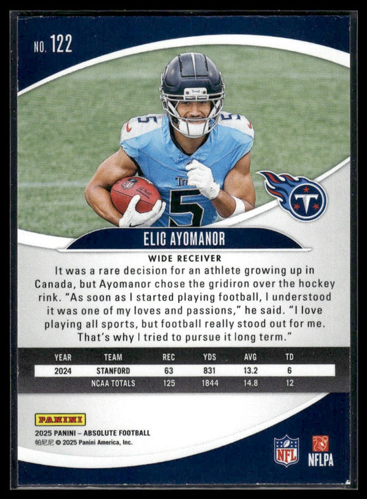2025 Panini Absolute #122 Elic Ayomanor Retail