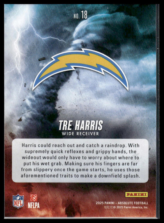 2025 Panini Absolute #18 Tre Harris By Storm
