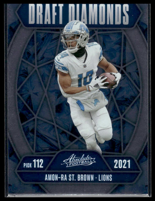 2025 Panini Absolute #DD-ASB Amon-Ra St. Brown Draft Diamonds