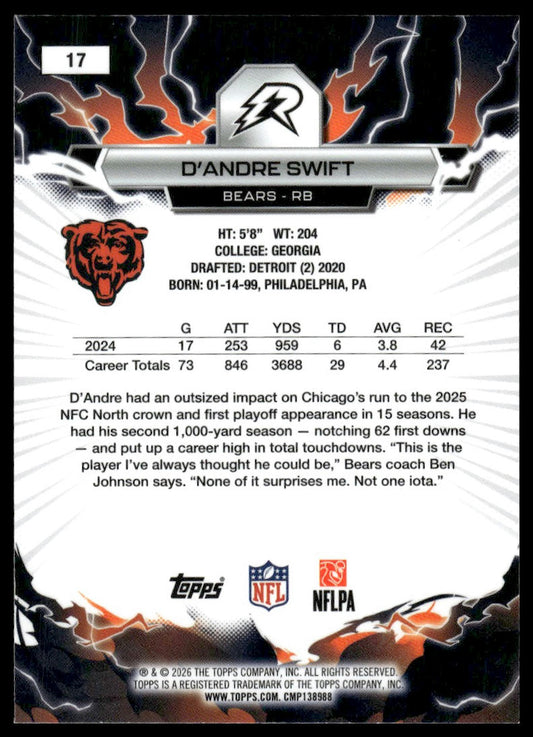 2025 Topps Resurgence #17 D’Andre Swift
