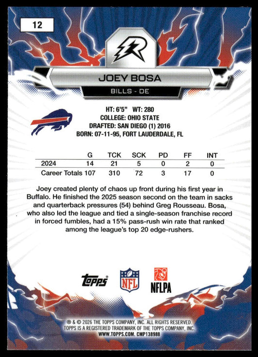 2025 Topps Resurgence #12 Joey Bosa