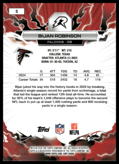 2025 Topps Resurgence #5 Bijan Robinson