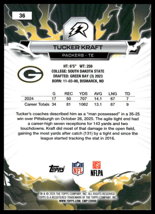 2025 Topps Resurgence #36 Tucker Kraft