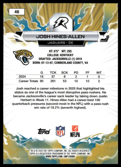 2025 Topps Resurgence #46 Josh Hines-Allen