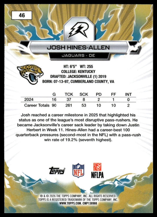 2025 Topps Resurgence #46 Josh Hines-Allen