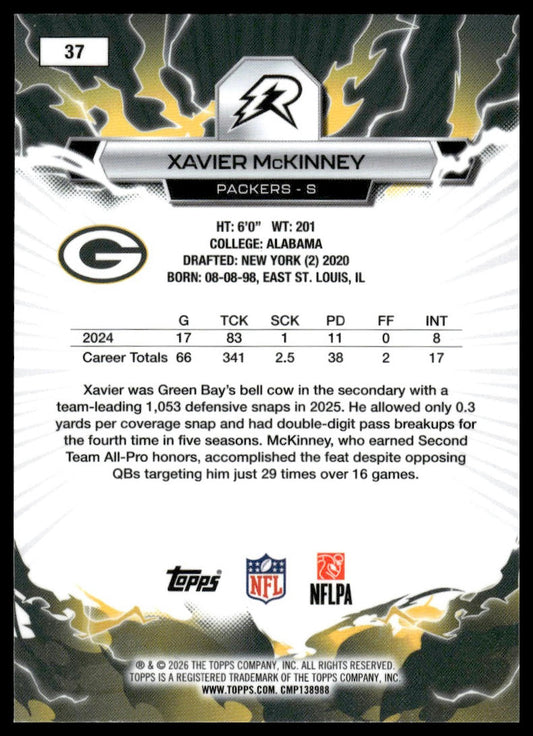 2025 Topps Resurgence #37 Xavier McKinney