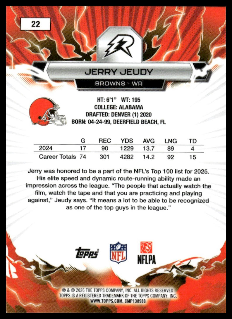 2025 Topps Resurgence #22 Jerry Jeudy