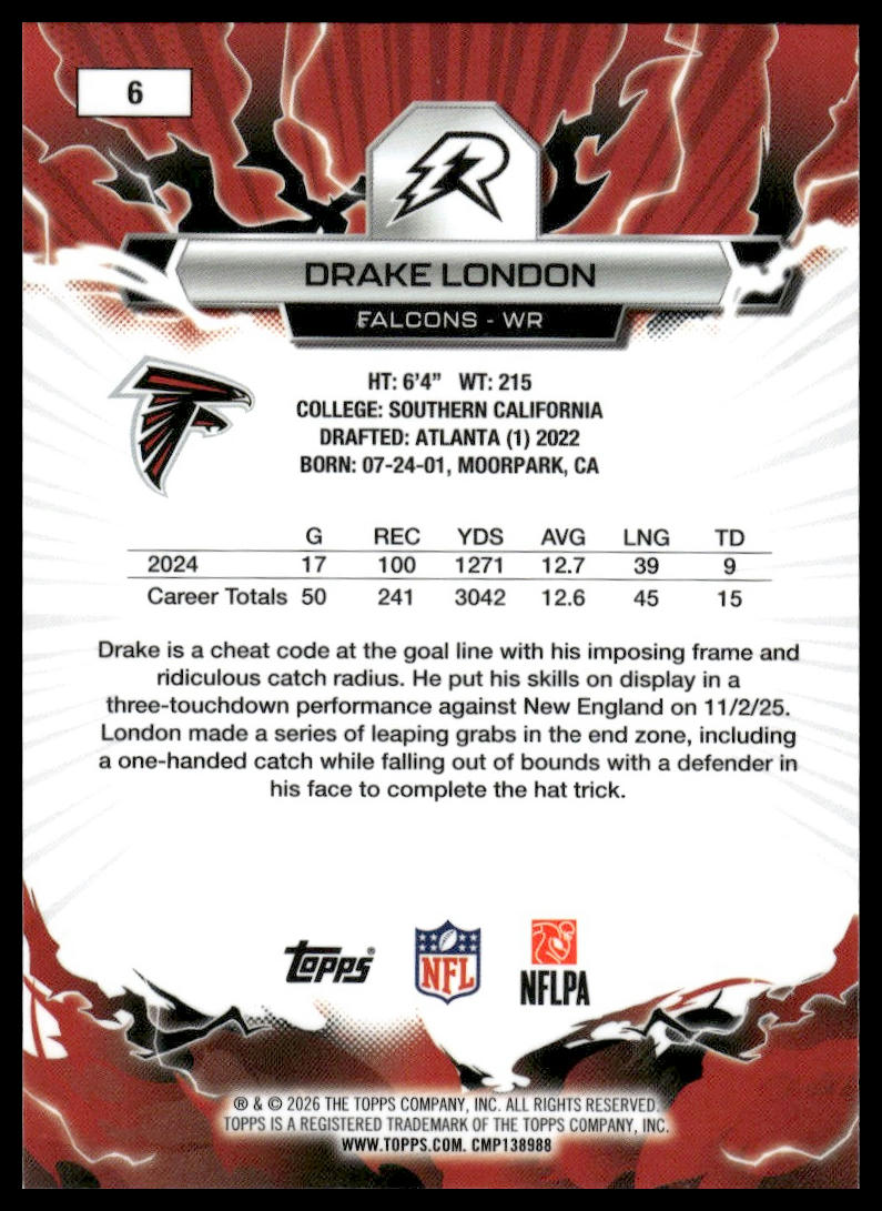 2025 Topps Resurgence #6 Drake London
