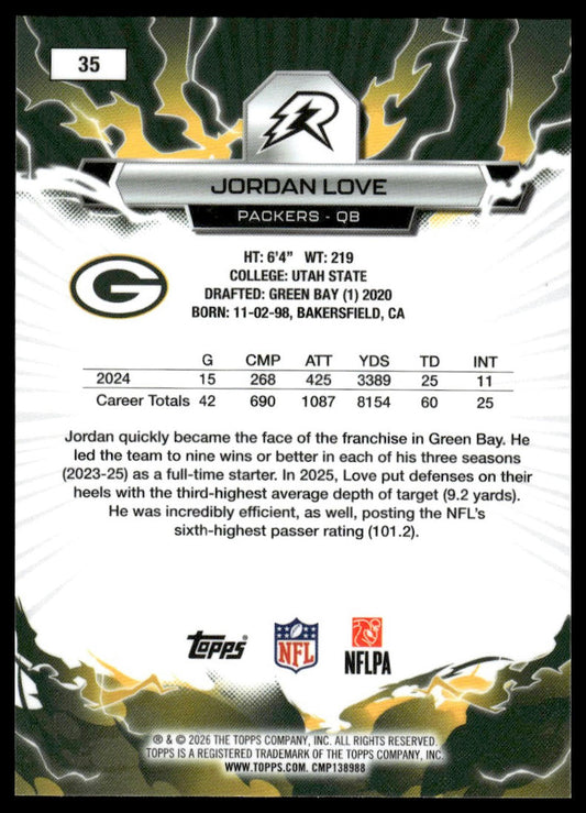 2025 Topps Resurgence #35 Jordan Love