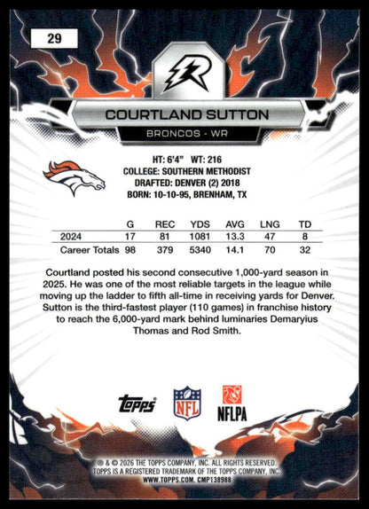 2025 Topps Resurgence #29 Courtland Sutton