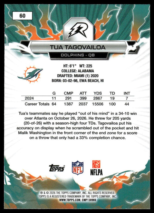 2025 Topps Resurgence #60 Tua Tagovailoa