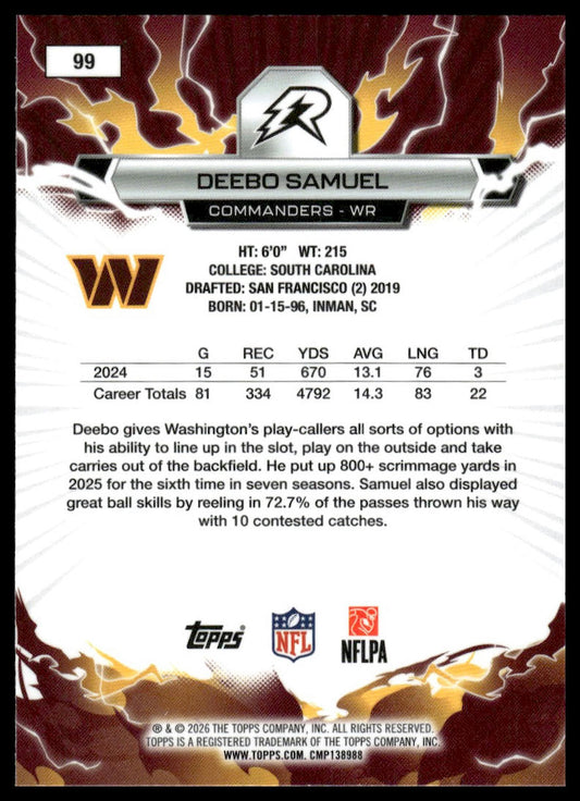 2025 Topps Resurgence #99 Deebo Samuel