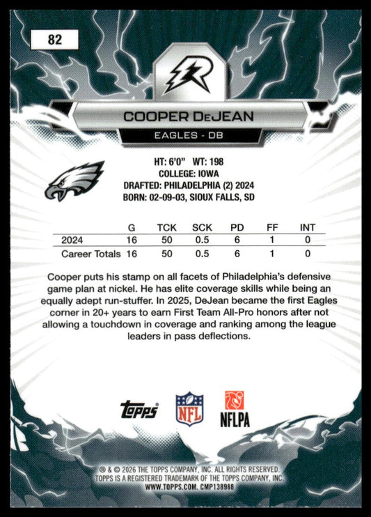 2025 Topps Resurgence #82 Cooper DeJean