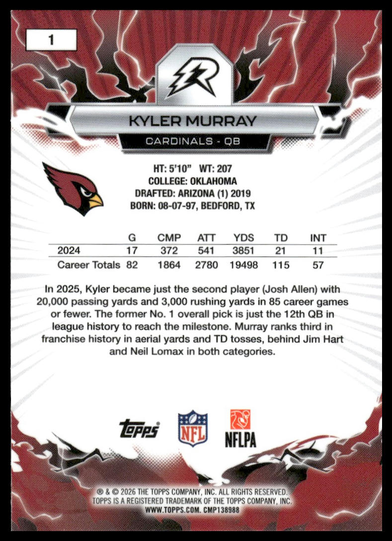 2025 Topps Resurgence #1 Kyler Murray