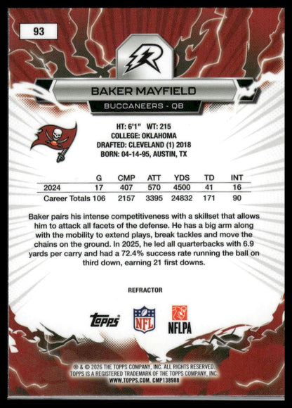 2025 Topps Resurgence #93 Baker Mayfield Refractor