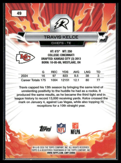 2025 Topps Resurgence #49 Travis Kelce