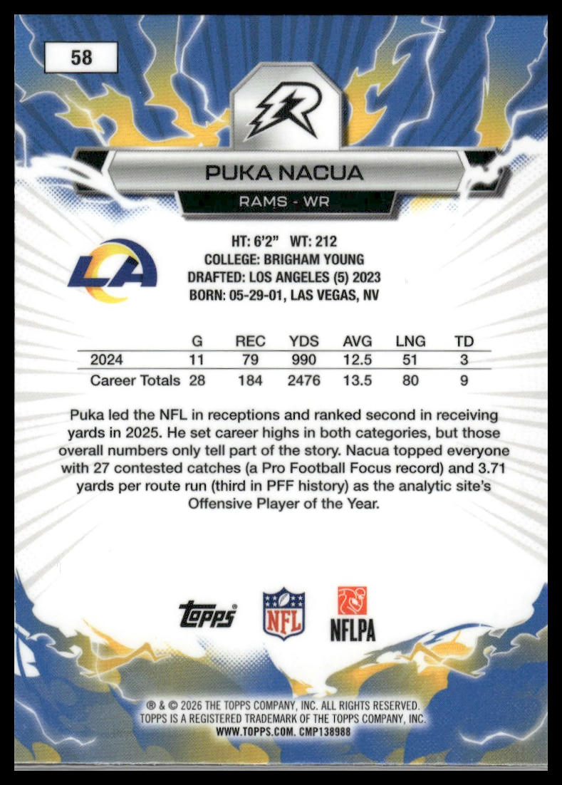 2025 Topps Resurgence #58 Puka Nacua