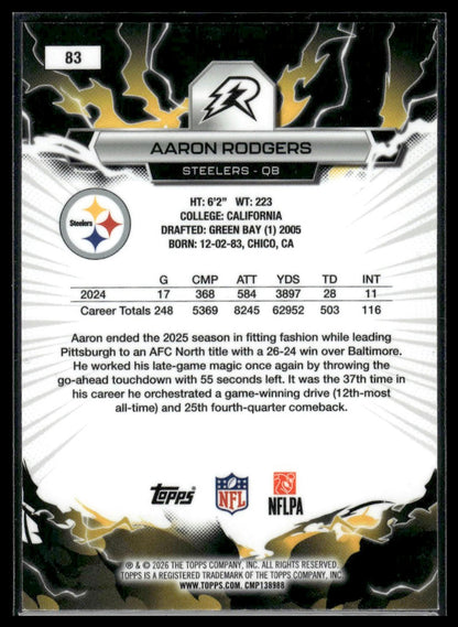 2025 Topps Resurgence #83 Aaron Rodgers