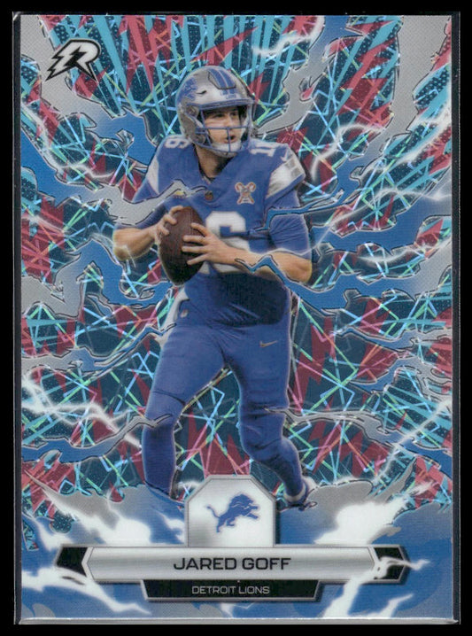 2025 Topps Resurgence #31 Jared Goff Sky Blue & Pink Shock Refractor
