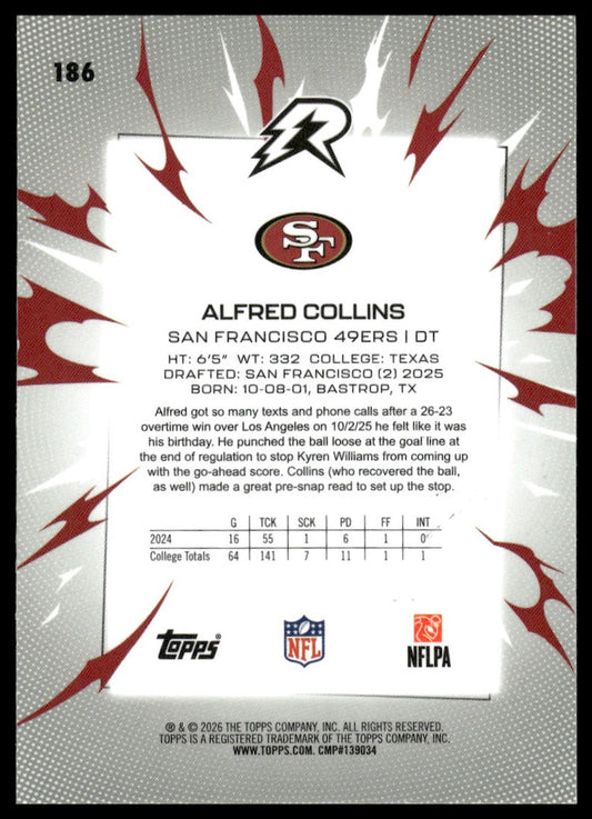 2025 Topps Resurgence #186 Alfred Collins