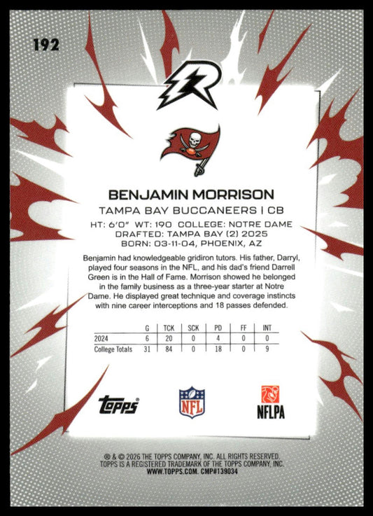 2025 Topps Resurgence #192 Benjamin Morrison