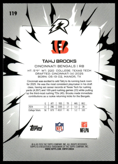 2025 Topps Resurgence #119 Tahj Brooks