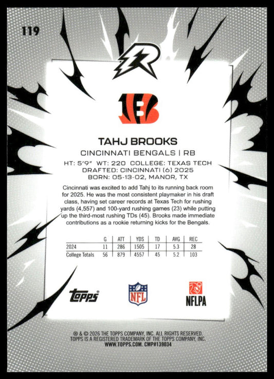 2025 Topps Resurgence #119 Tahj Brooks