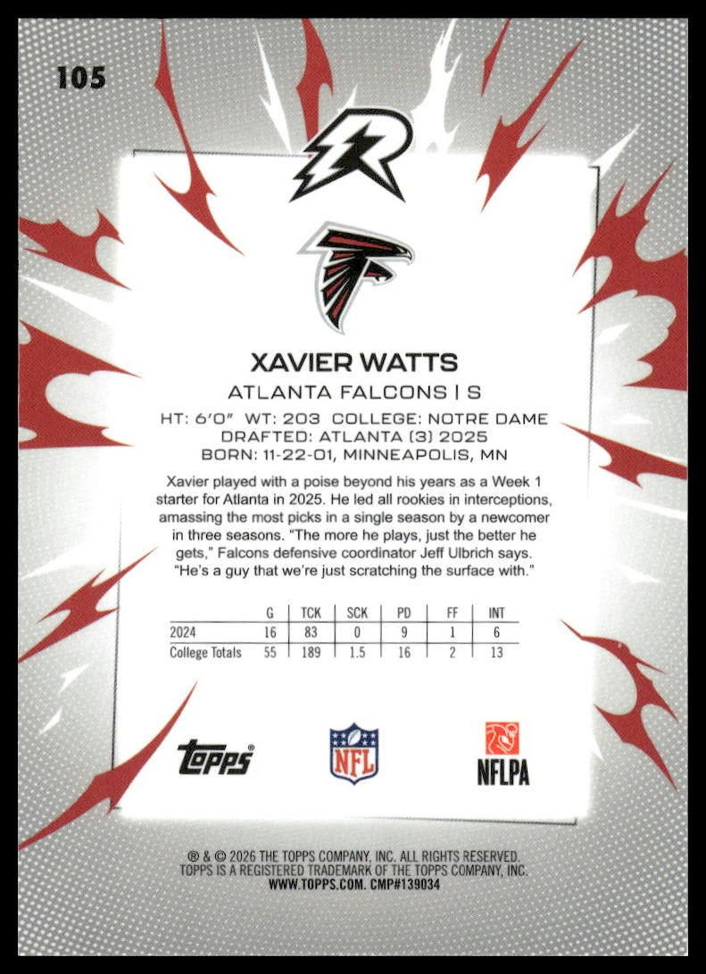 2025 Topps Resurgence #105 Xavier Watts