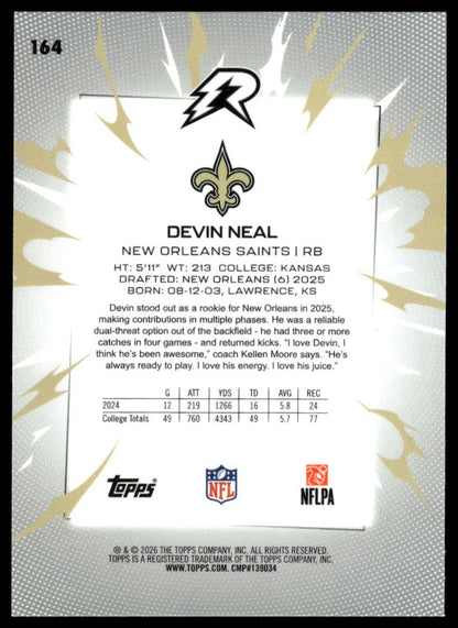 2025 Topps Resurgence #164 Devin Neal