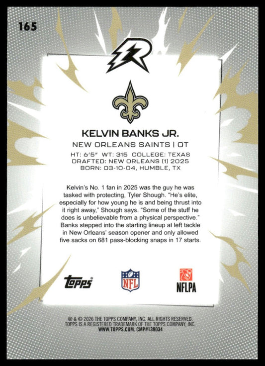 2025 Topps Resurgence #165 Kelvin Banks Jr.