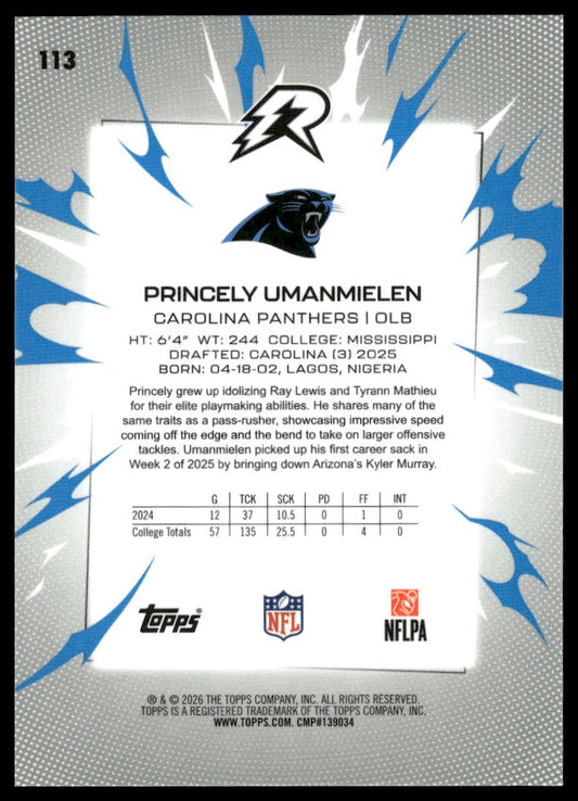 2025 Topps Resurgence #113 Princely Umanmielen
