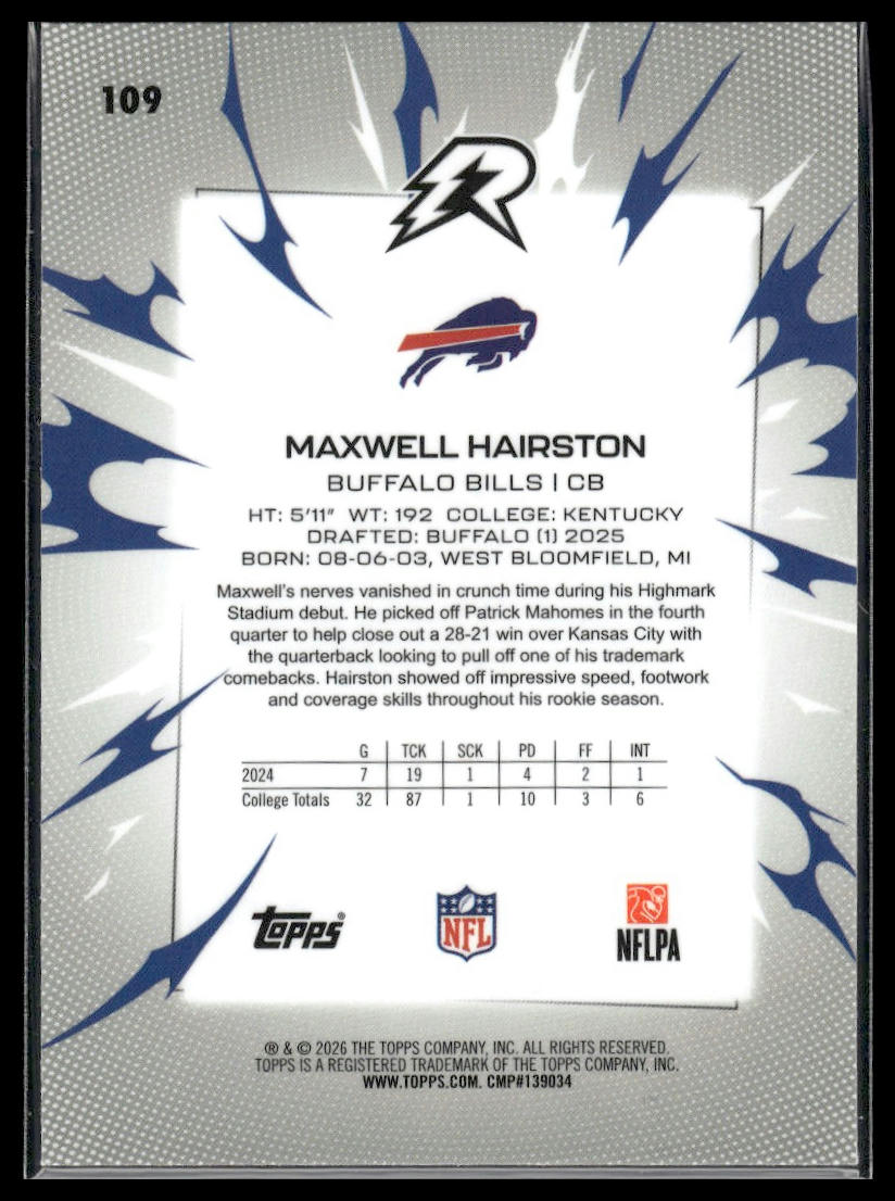 2025 Topps Resurgence #109 Maxwell Hairston