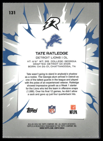 2025 Topps Resurgence #131 Tate Ratledge Refractor