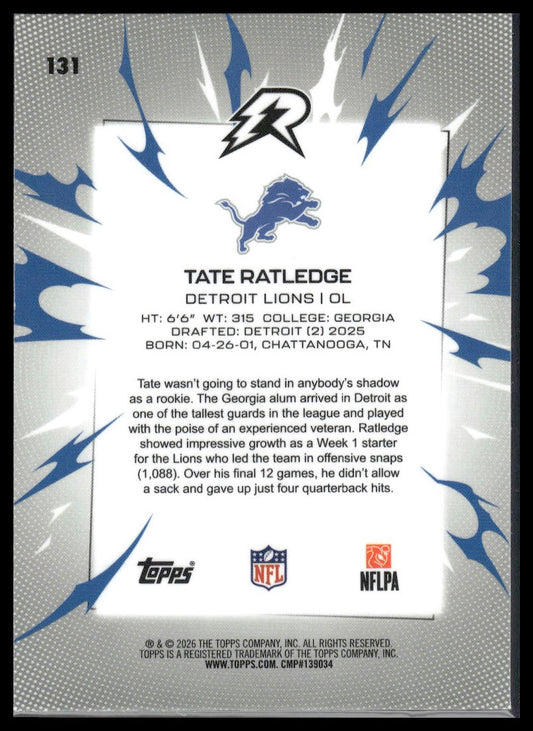 2025 Topps Resurgence #131 Tate Ratledge Refractor