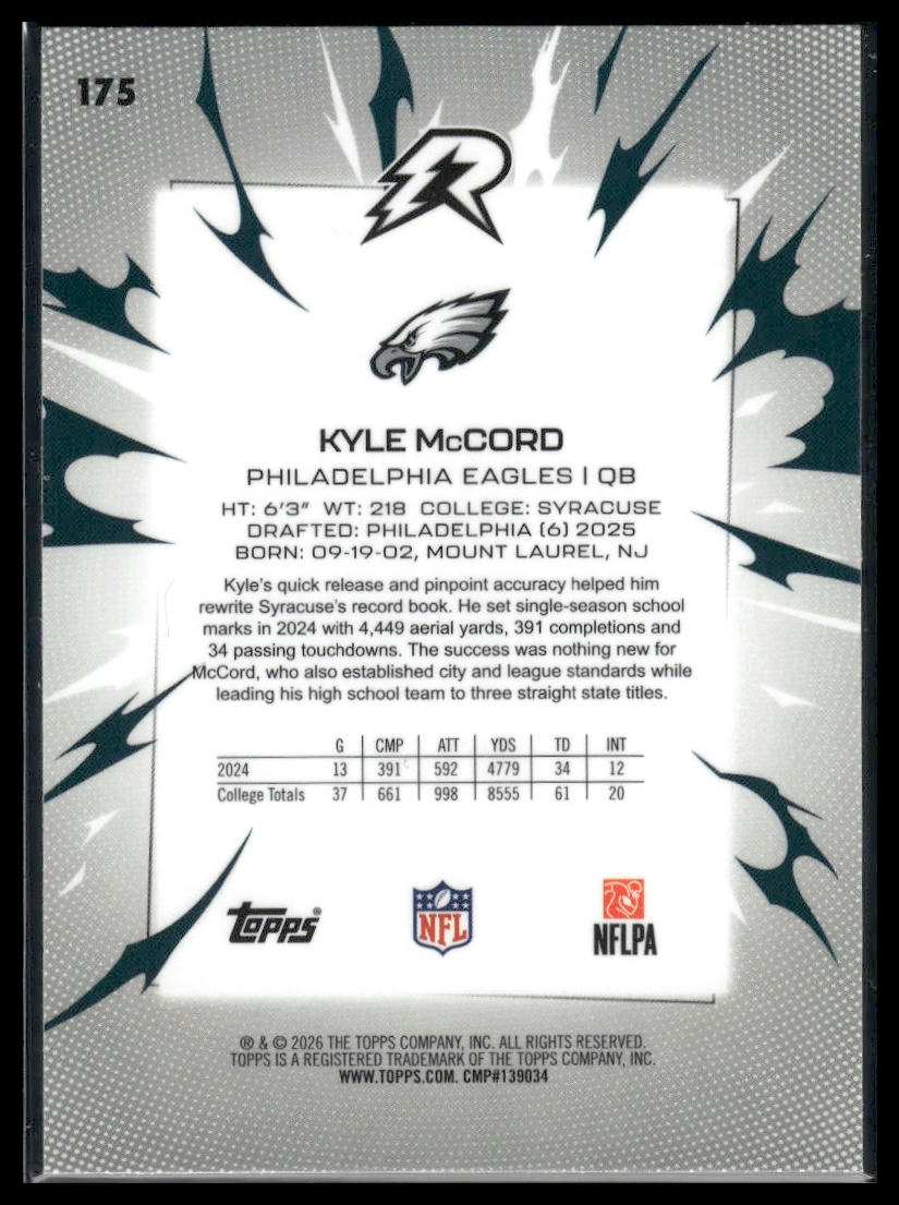 2025 Topps Resurgence #175 Kyle McCord