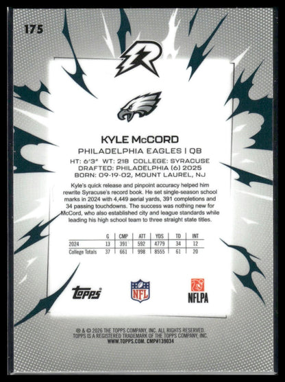2025 Topps Resurgence #175 Kyle McCord