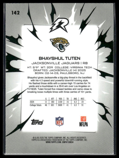 2025 Topps Resurgence #142 Bhayshul Tuten