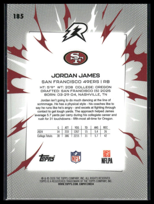 2025 Topps Resurgence #185 Jordan James