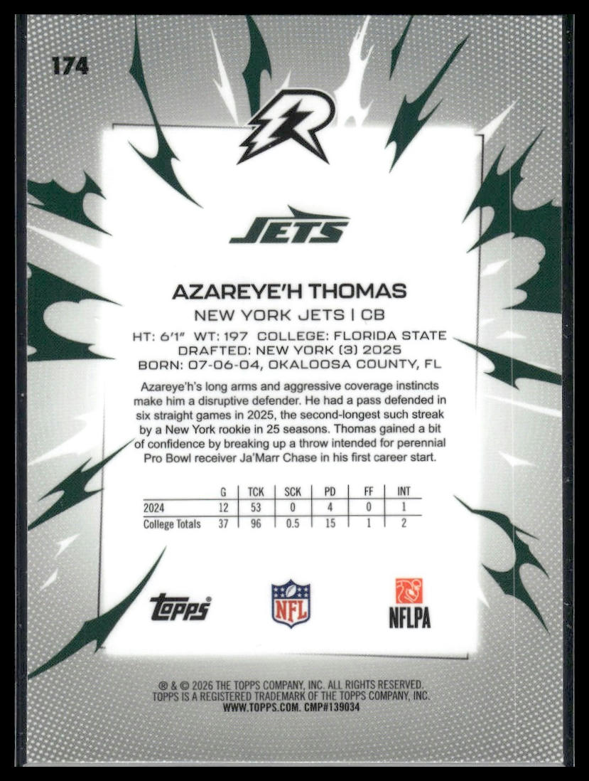2025 Topps Resurgence #174 Azareye'h Thomas