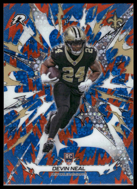 2025 Topps Resurgence #164 Devin Neal Blue & Orange Spark Refractor