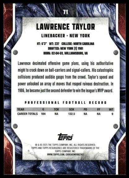 2024 Topps Resurgence #71 Lawrence Taylor